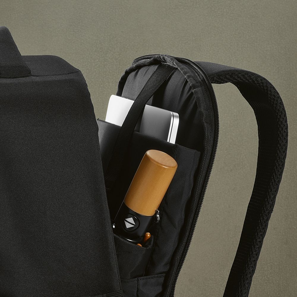 Picture of Budapest Backpack 16L rPET. Front Pocket. Fits 17" laptop
