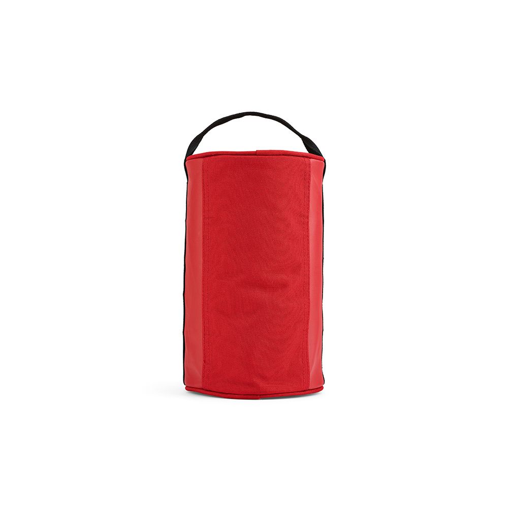 Picture of Riga Toiletry Bag 5.7L rPET. Barrel shaped with carry handle
