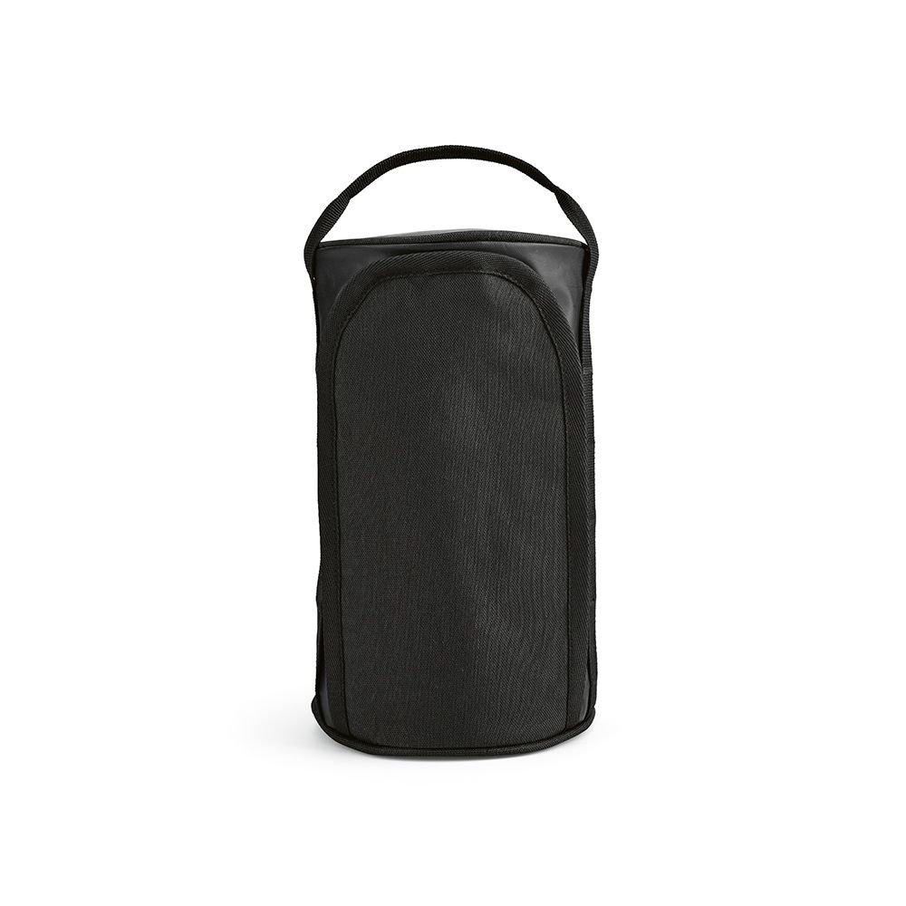 Picture of Riga Toiletry Bag 5.7L rPET. Barrel shaped with carry handle