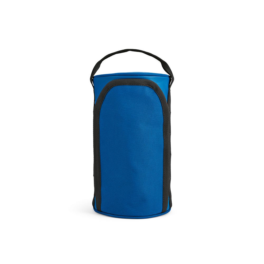 Picture of Riga Toiletry Bag 5.7L rPET. Barrel shaped with carry handle
