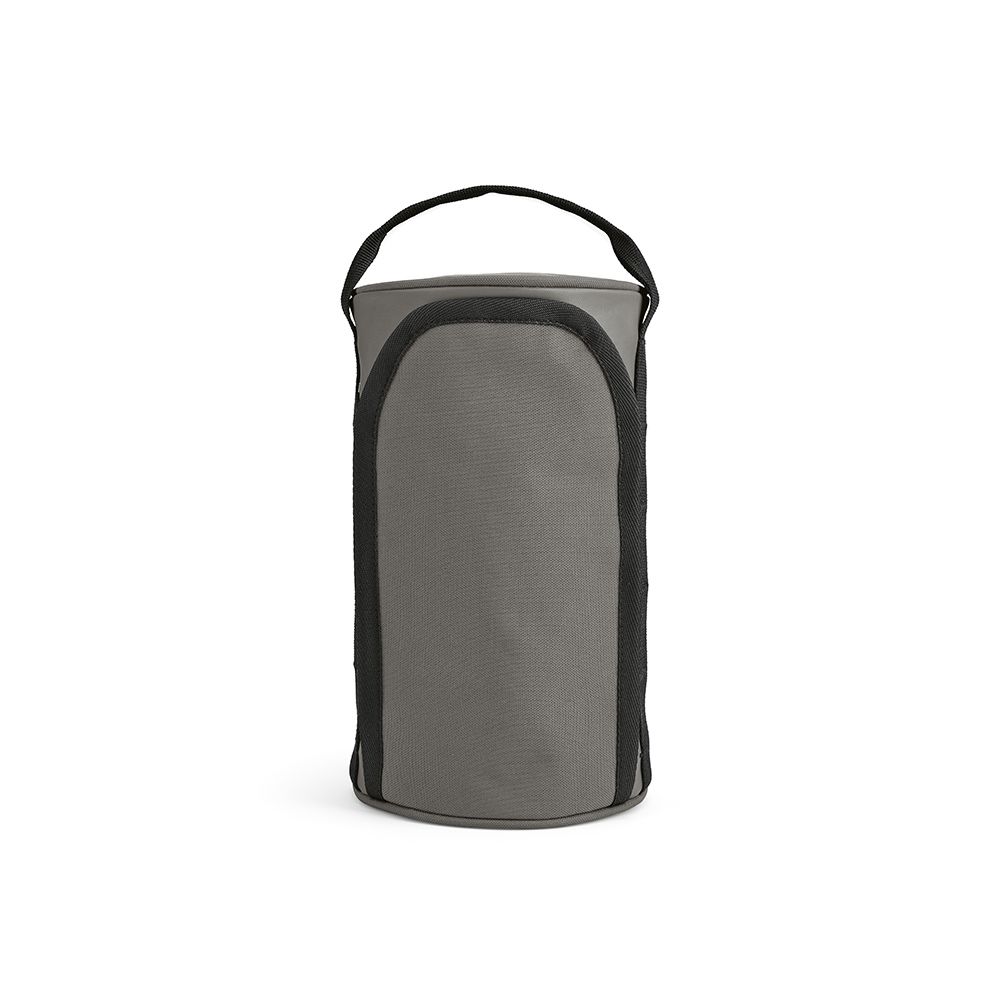Picture of Riga Toiletry Bag 5.7L rPET. Barrel shaped with carry handle