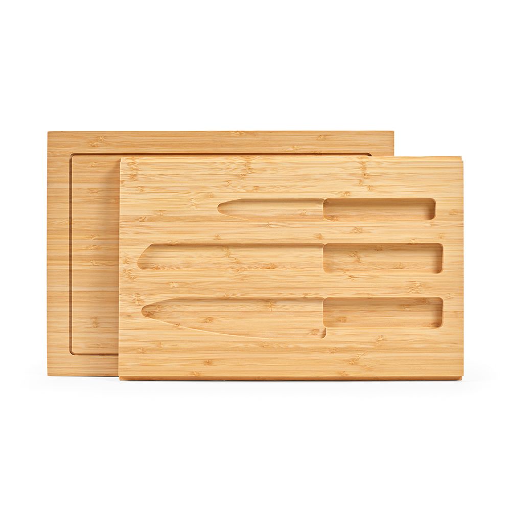 Picture of Brancusi Board Bamboo with Kitchen Knives