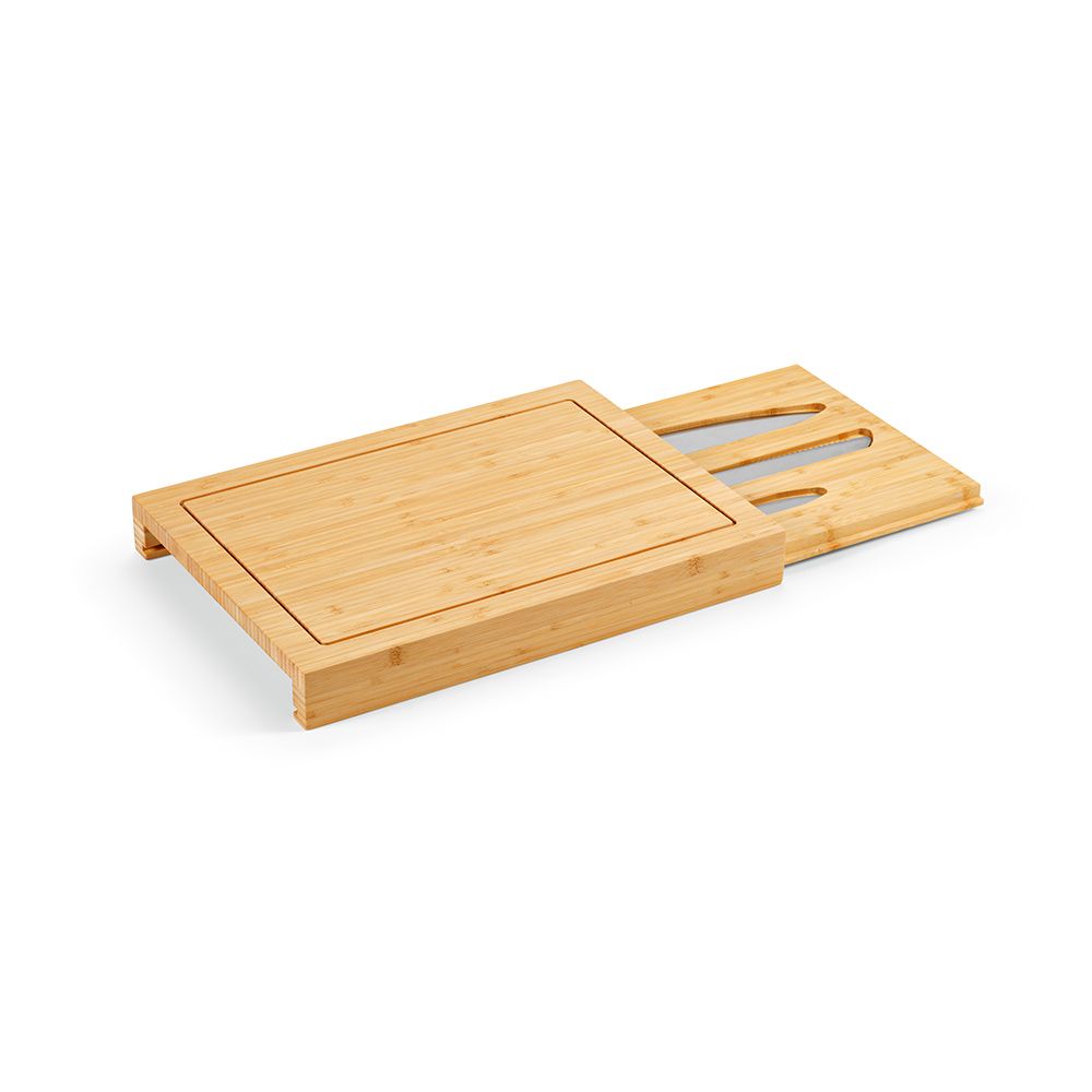 Picture of Brancusi Board Bamboo with Kitchen Knives