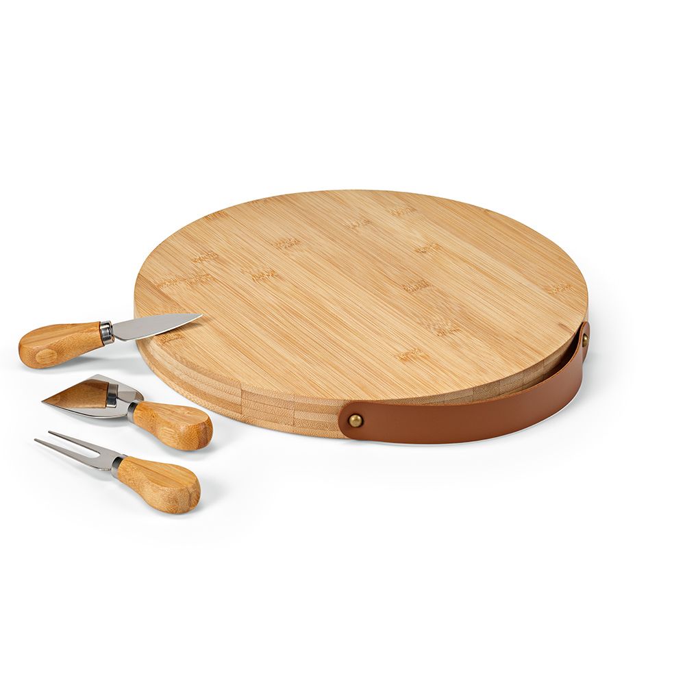 Picture of Duchamp Board Bamboo with Cheese Utensils