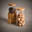 Picture of Magritte 500 Canister Borosilicate Glass 580ml. Cork lid