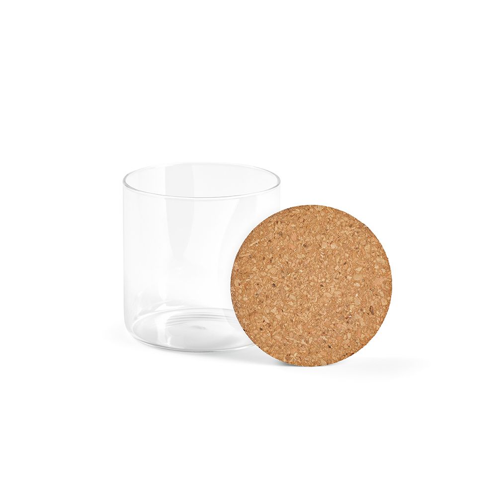 Picture of Magritte 500 Canister Borosilicate Glass 580ml. Cork lid