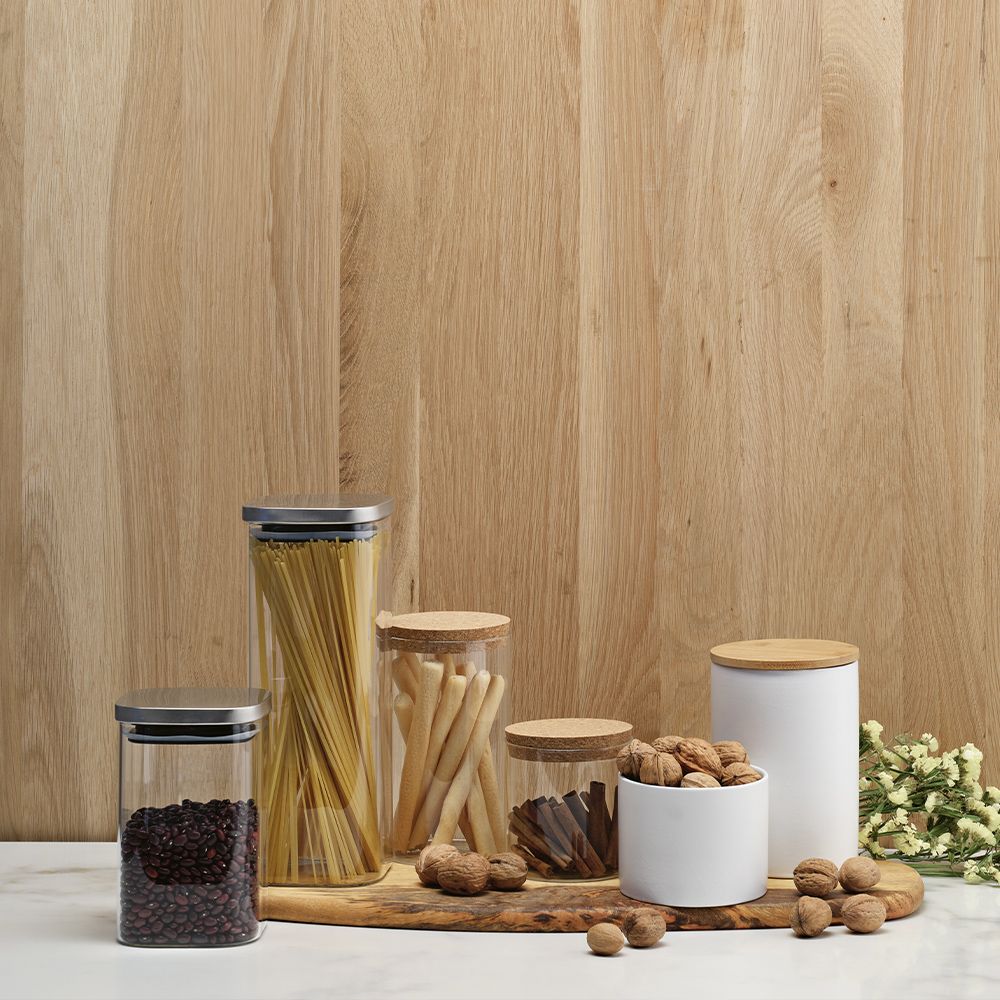 Picture of Munch 1000 Canister Ceramic 980ml. Bamboo lid