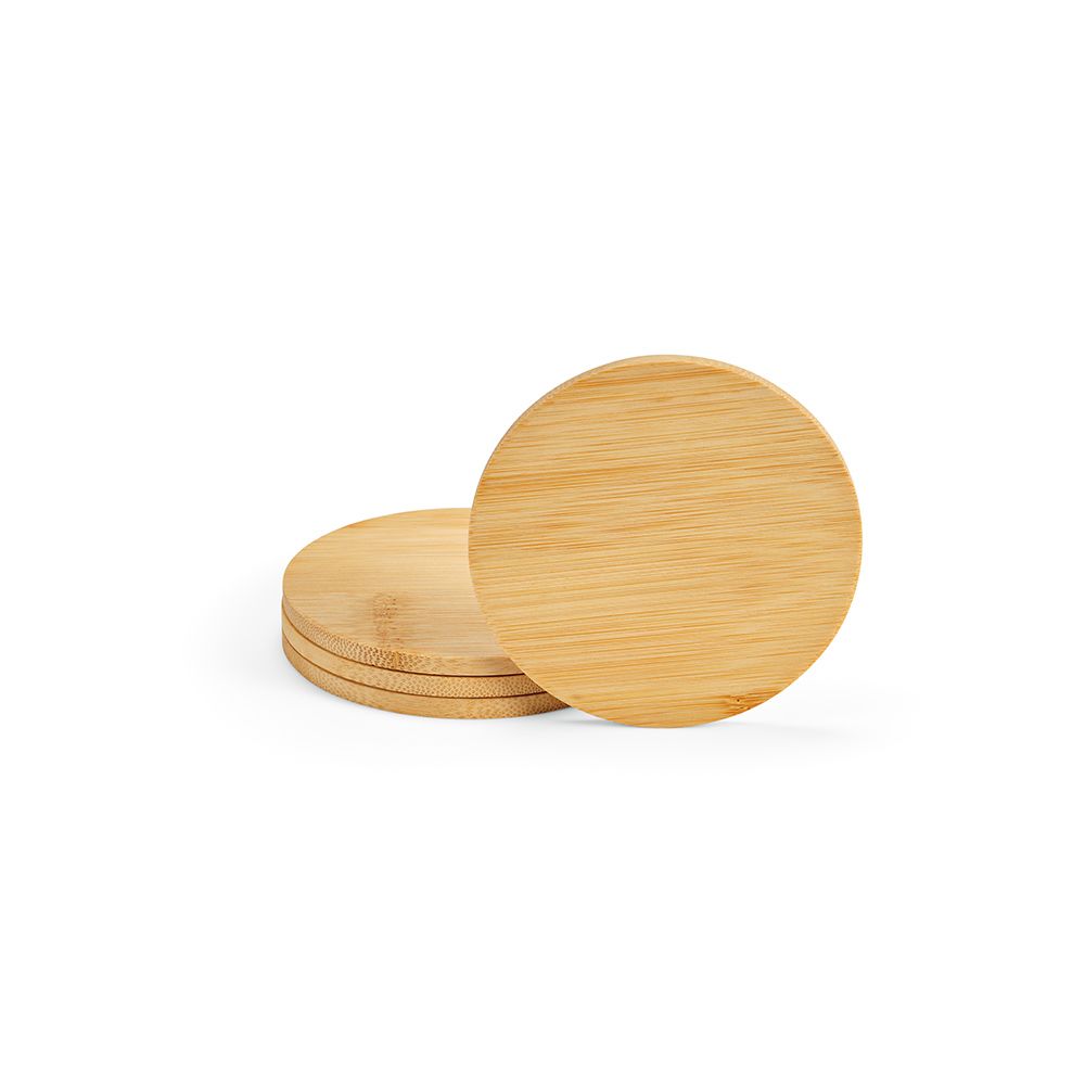 Picture of Christo Coasters Bamboo. Set of 4