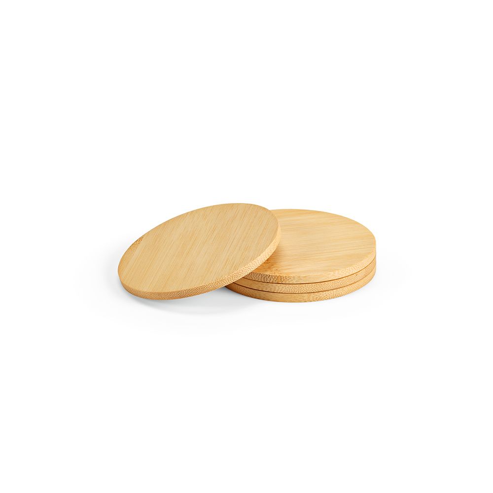 Picture of Christo Coasters Bamboo. Set of 4
