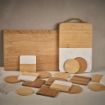 Picture of Velazquez Coasters Acacia Wood. Set of 4