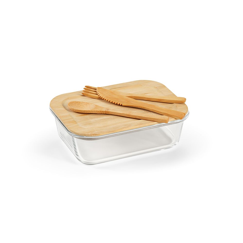 Picture of Van Gogh 1000 Lunchbox Borosilicate Glass and Bamboo 1090ml