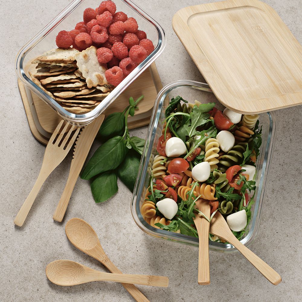 Picture of Van Gogh 500 Lunchbox Borosilicate Glass and Bamboo 520ml