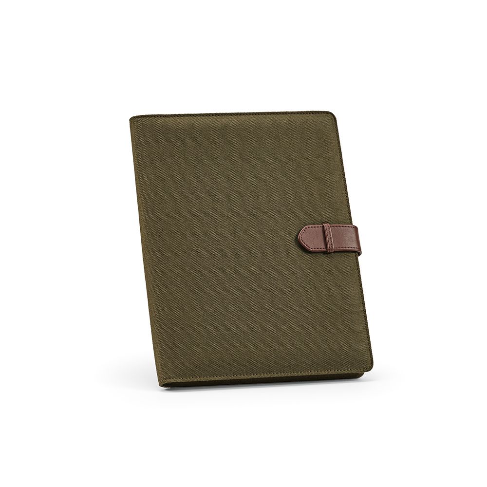 Picture of Eliot A4 Folder rCotton. 64 FSC sheet notepad and rPU closure