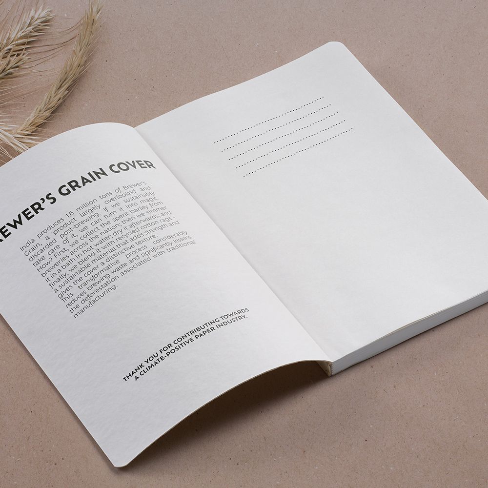 Picture of Chaucer A5 Notebook Beer Waste cover. 80gsm recycled 196 pages