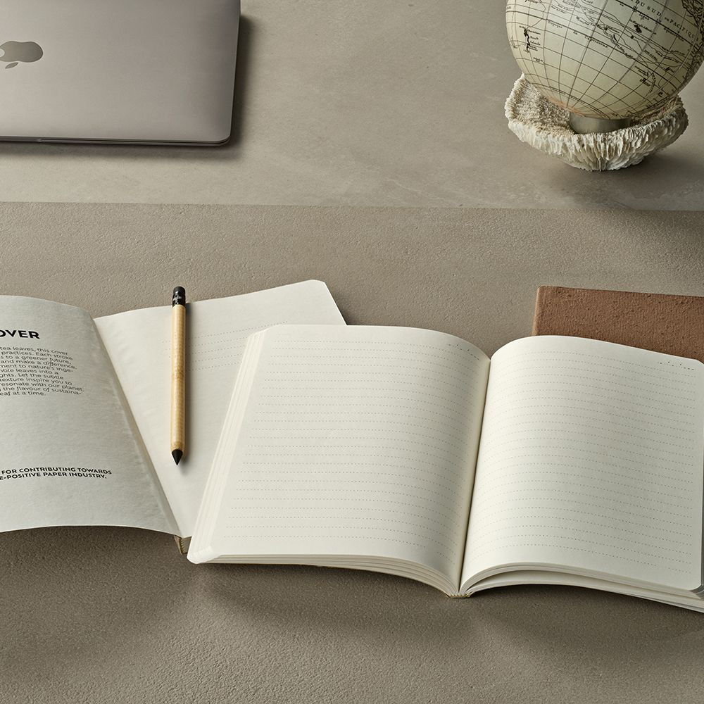 Picture of Chekhov A5 Notebook Tea Waste cover. 80gsm recycled 196 pages