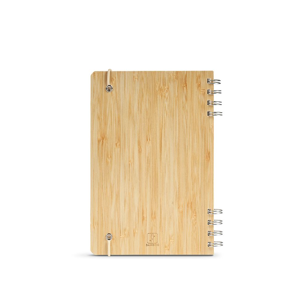 Picture of Dante A5 Notebook Bamboo cover. 70gsm Recycled 196 pages