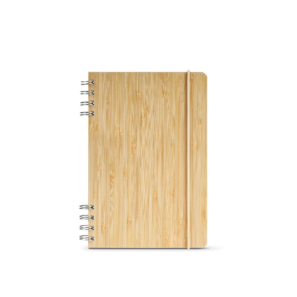 Picture of Dante A5 Notebook Bamboo cover. 70gsm Recycled 196 pages