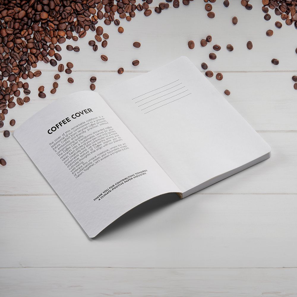 Picture of Doyle A5 Notebook Coffee Waste cover. 80gsm recycled 196 pages