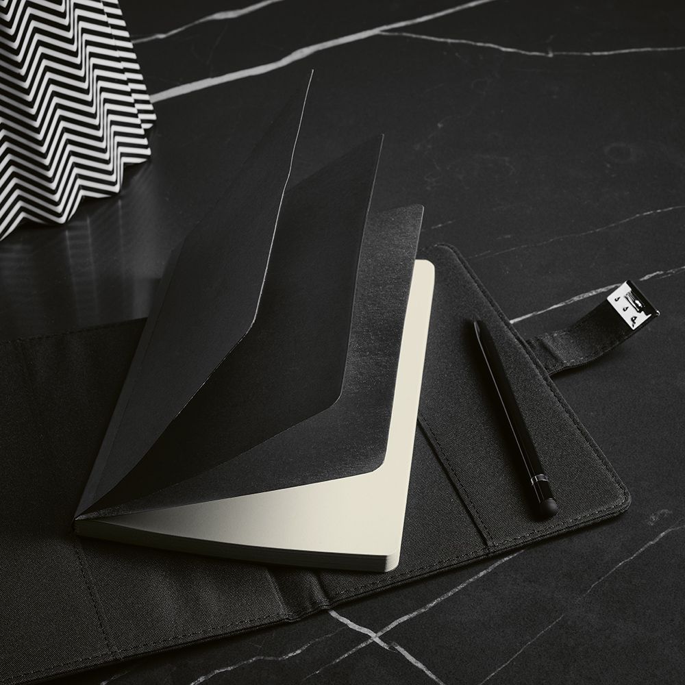 Picture of Melville A5 Notebook rPET. Metal lock and 70gsm FSC 192 pages
