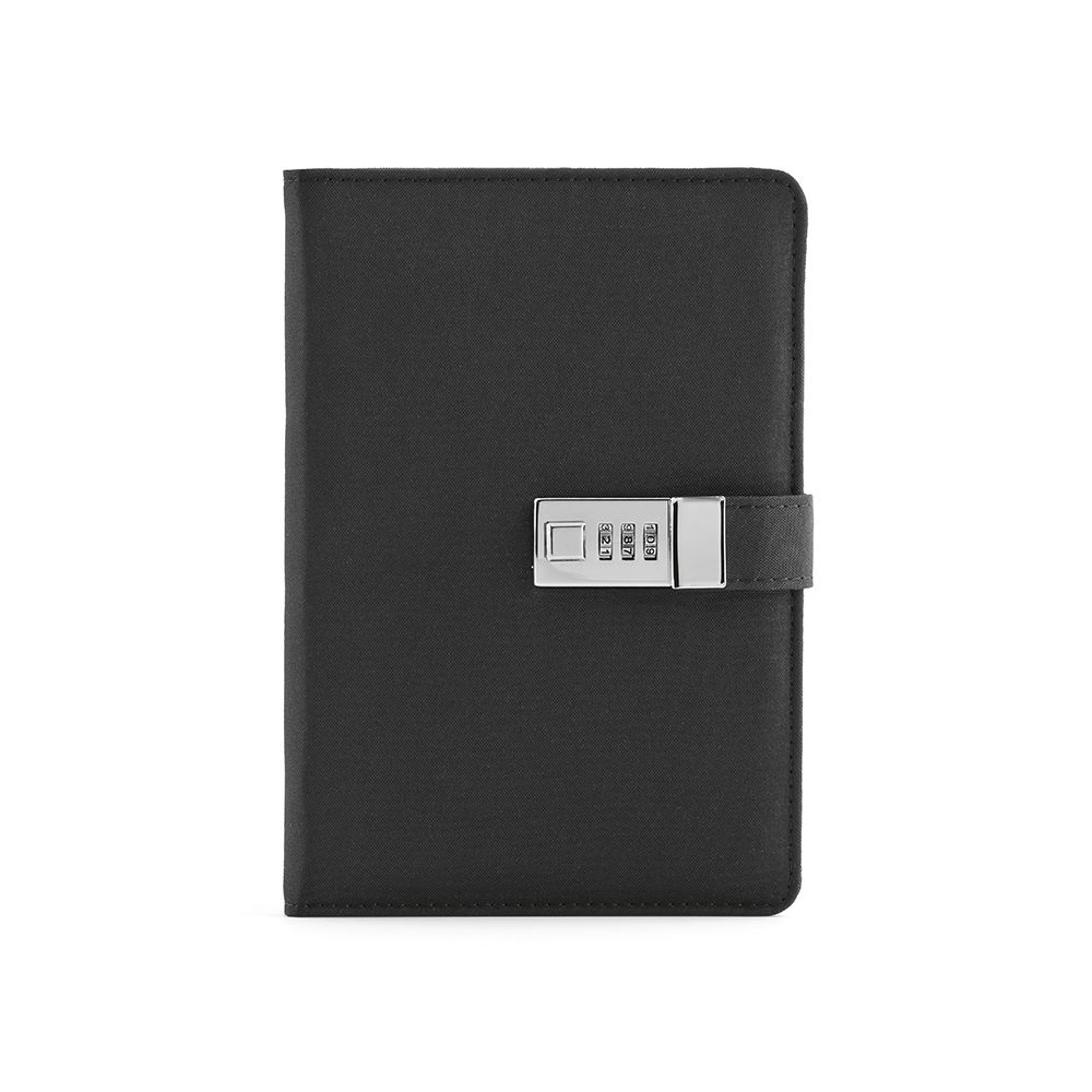 Picture of Melville A5 Notebook rPET. Metal lock and 70gsm FSC 192 pages