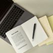 Picture of Poe A5 Notebook Flax cover. 80gsm recycled 196 pages