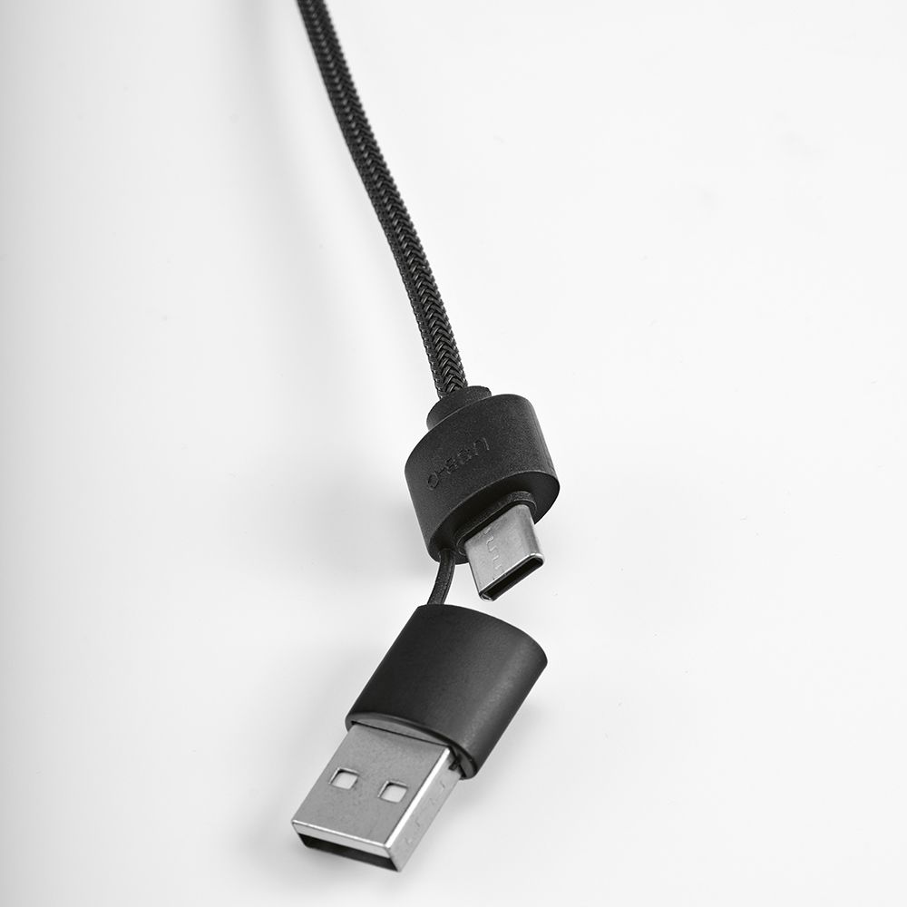 Picture of Asimov 5-in-1 Cable Bamboo and rPET. Backlit logo