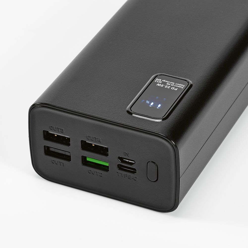 Picture of Hertz Powerbank rABS 30000mAh. LED display. 30W Charges laptop