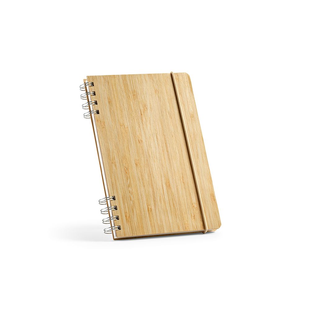Picture of Dante A5 Notebook Bamboo cover. 70gsm Recycled 196 pages