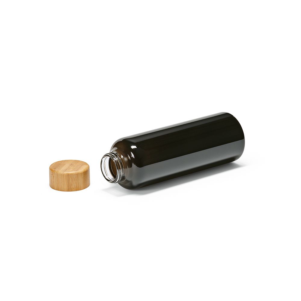 Picture of Indus Bottle Borosilicate Glass and Bamboo lid 510 ml. Leakproof