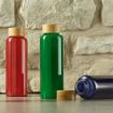 Picture of Indus Bottle Borosilicate Glass and Bamboo lid 510 ml. Leakproof