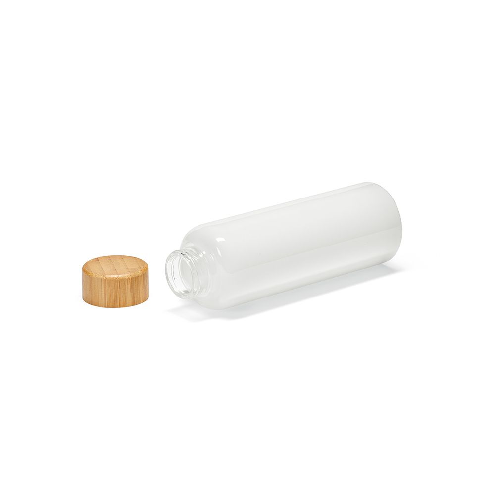 Picture of Indus Bottle Borosilicate Glass and Bamboo lid 510 ml. Leakproof