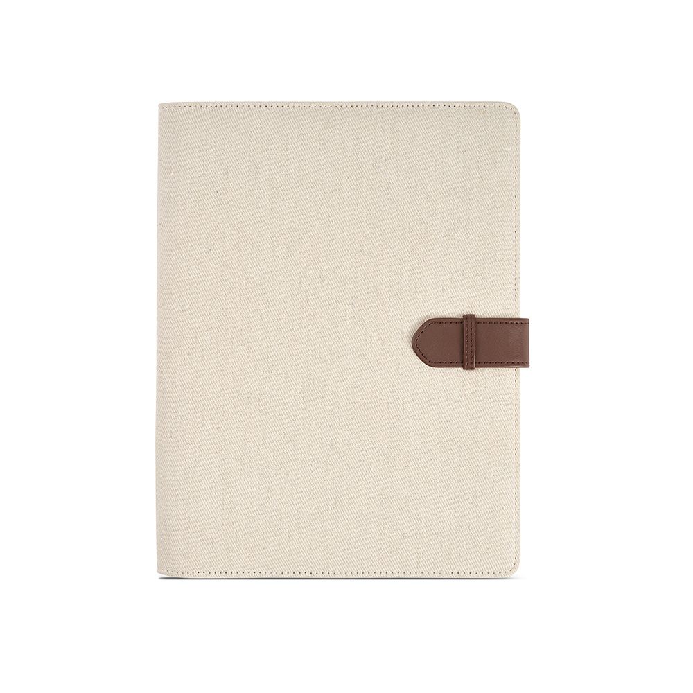 Picture of Eliot A4 Folder rCotton. 64 FSC sheet notepad and rPU closure
