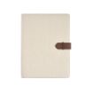 Picture of Eliot A4 Folder rCotton. 64 FSC sheet notepad and rPU closure