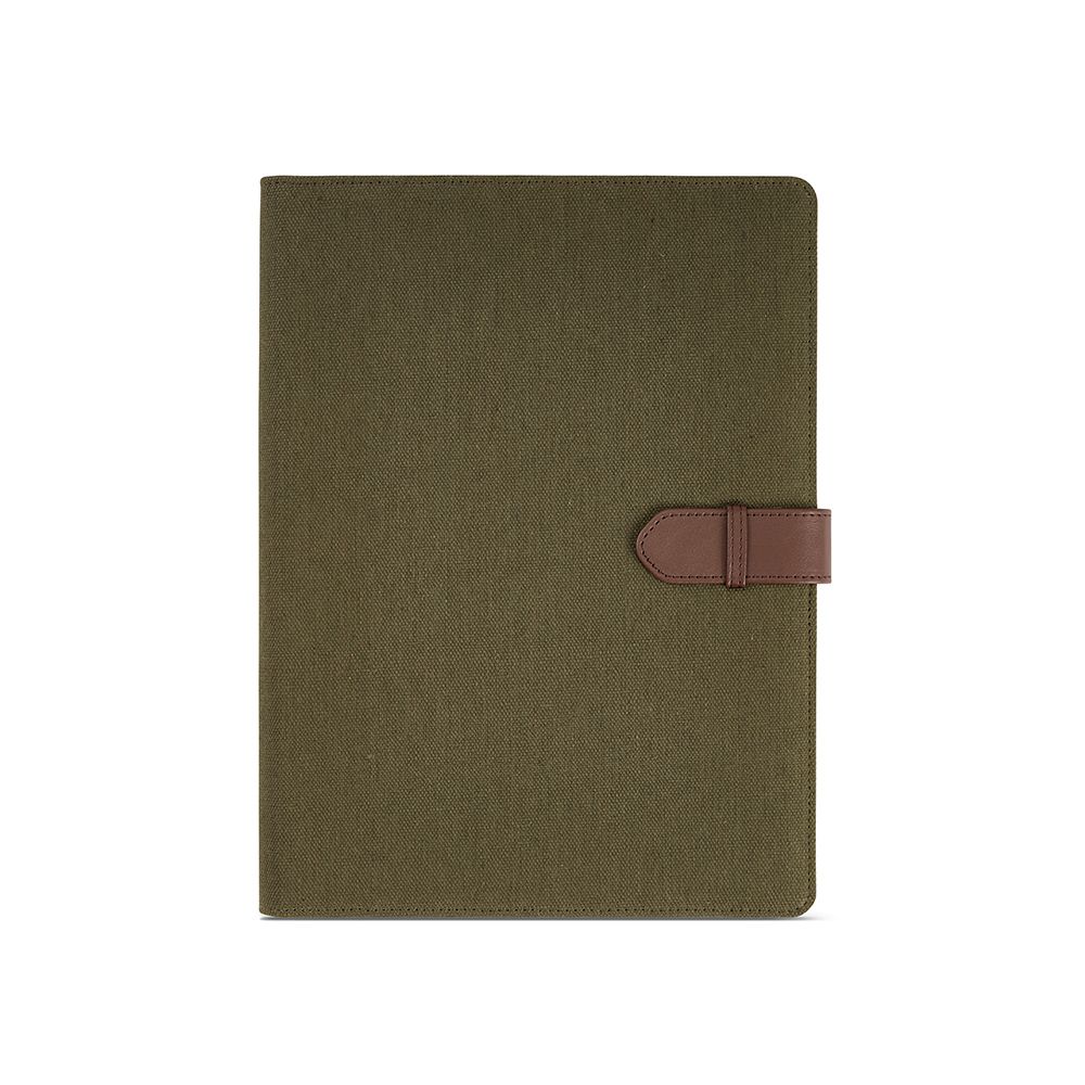 Picture of Eliot A4 Folder rCotton. 64 FSC sheet notepad and rPU closure