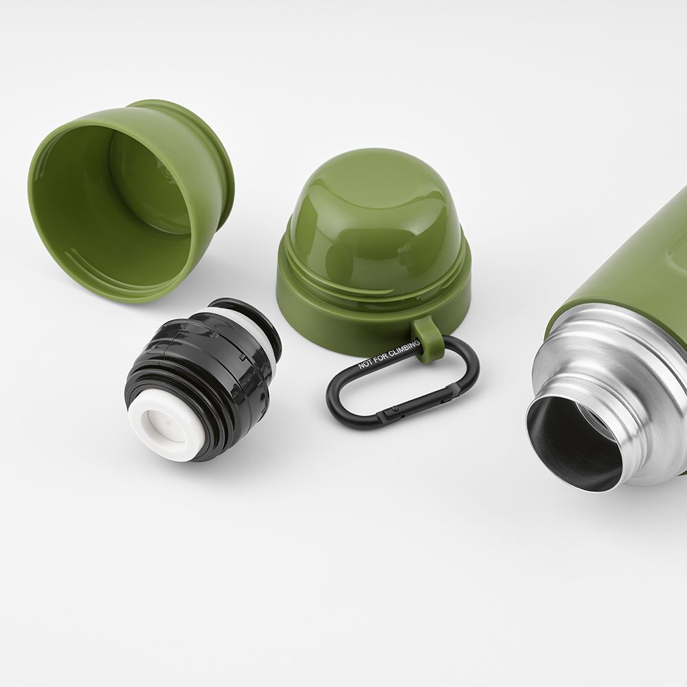Picture of Loire Thermos rSS 810ml. 2 Cups and Carabiner 