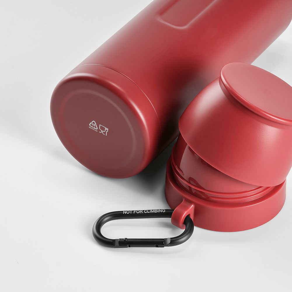 Picture of Loire Thermos rSS 810ml. 2 Cups and Carabiner 