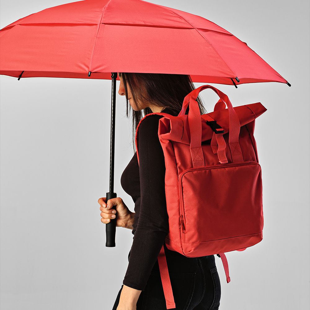 Picture of Warsaw Backpack 20L rPET. Roll top and buckle closure