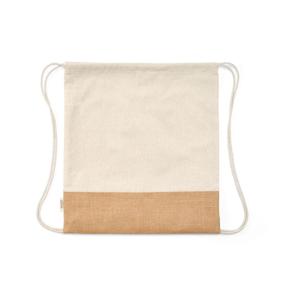 Picture of Denali Drawstring Bag rCotton 180gsm and Jute 275gsm