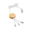 Picture of Feynman 5-in-1 Cable Bamboo and rPET. Backlit logo