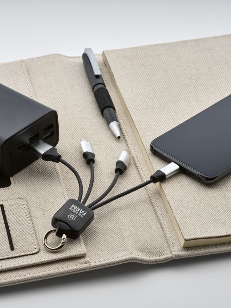 Picture of Sagan 4-in1 Cable rTPR. Backlit logo and hanging loop