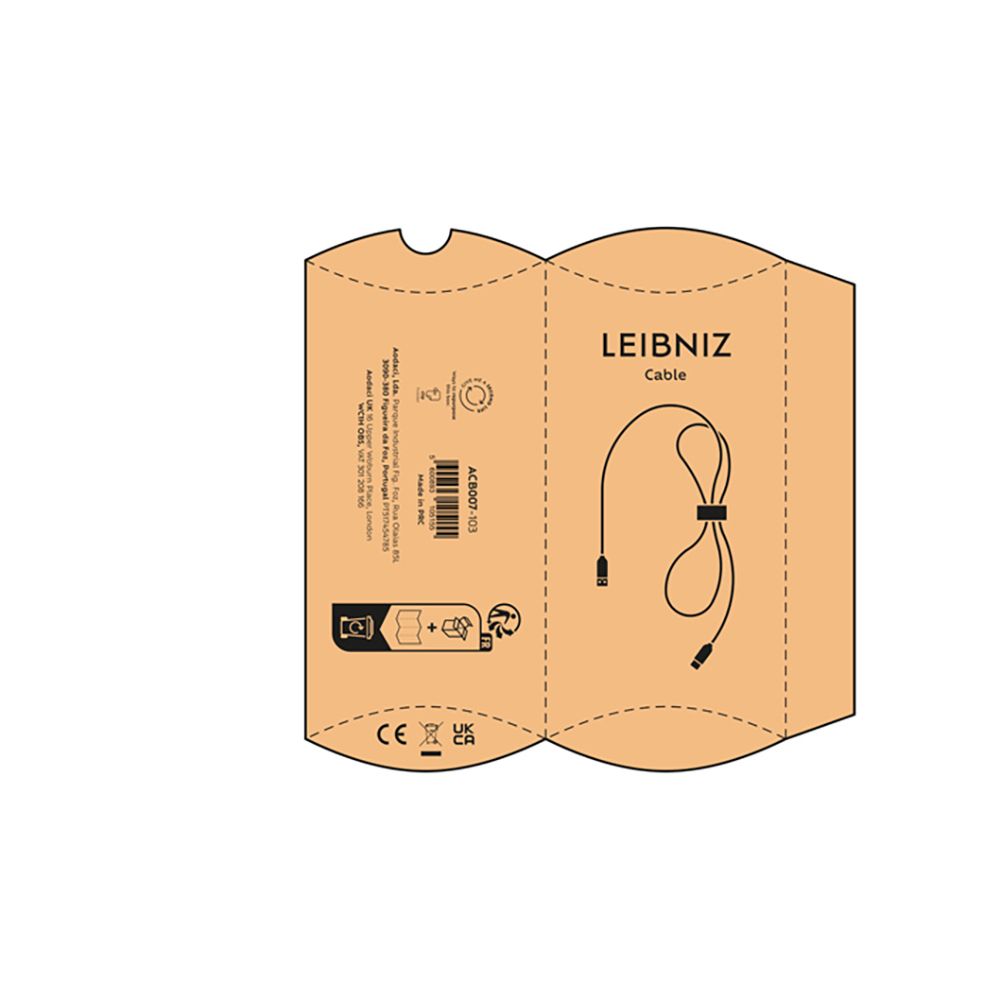 Picture of Leibniz Cable rPET. 1m USB-A to USB-C. Fast Charge