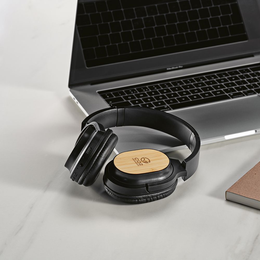 Picture of Fleming Headphones rABS and Bamboo 400mAh. 8h playtime