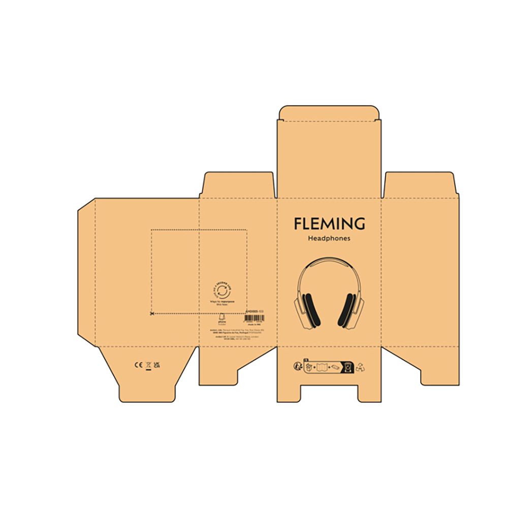 Picture of Fleming Headphones rABS and Bamboo 400mAh. 8h playtime