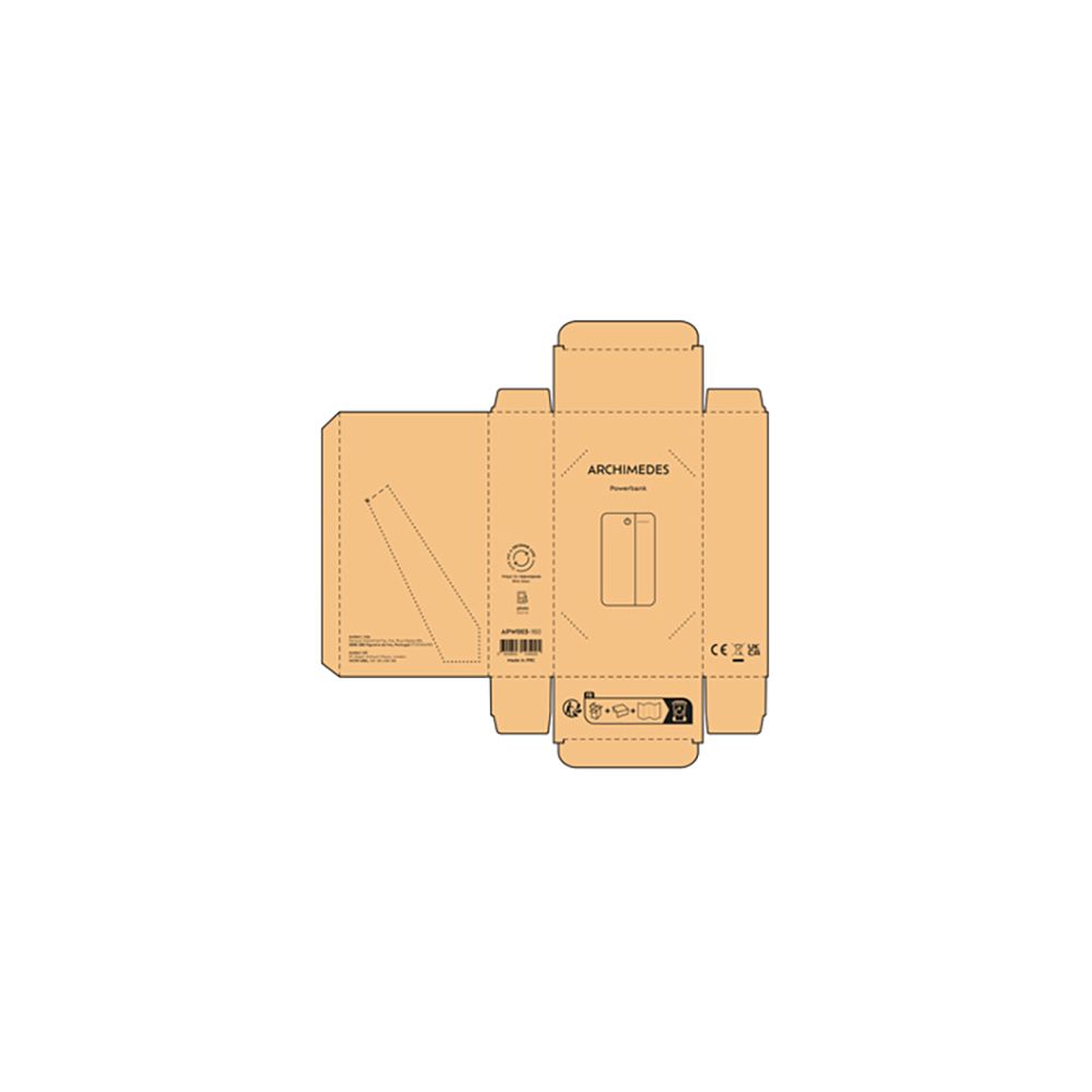 Picture of Archimedes Powerbank Cork and Wheat straw 10000mAh. 15W