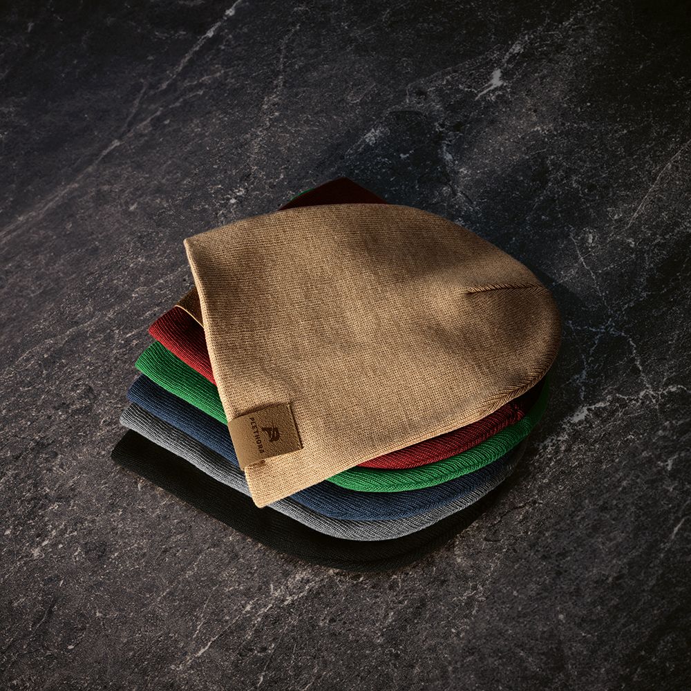 Picture of Marley Beanie rPET. Customisable Patch