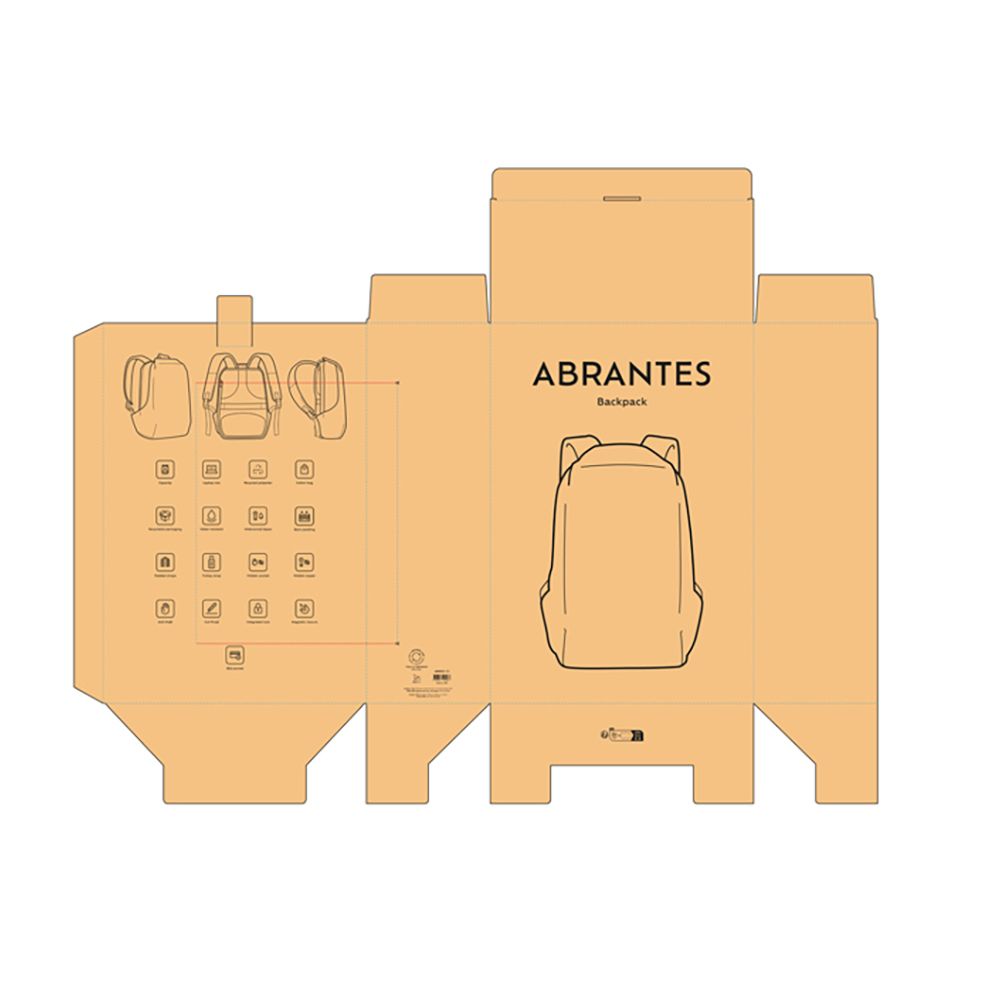 Picture of Abrantes Backpack 20L rPET. TSA lock and anticut fabric