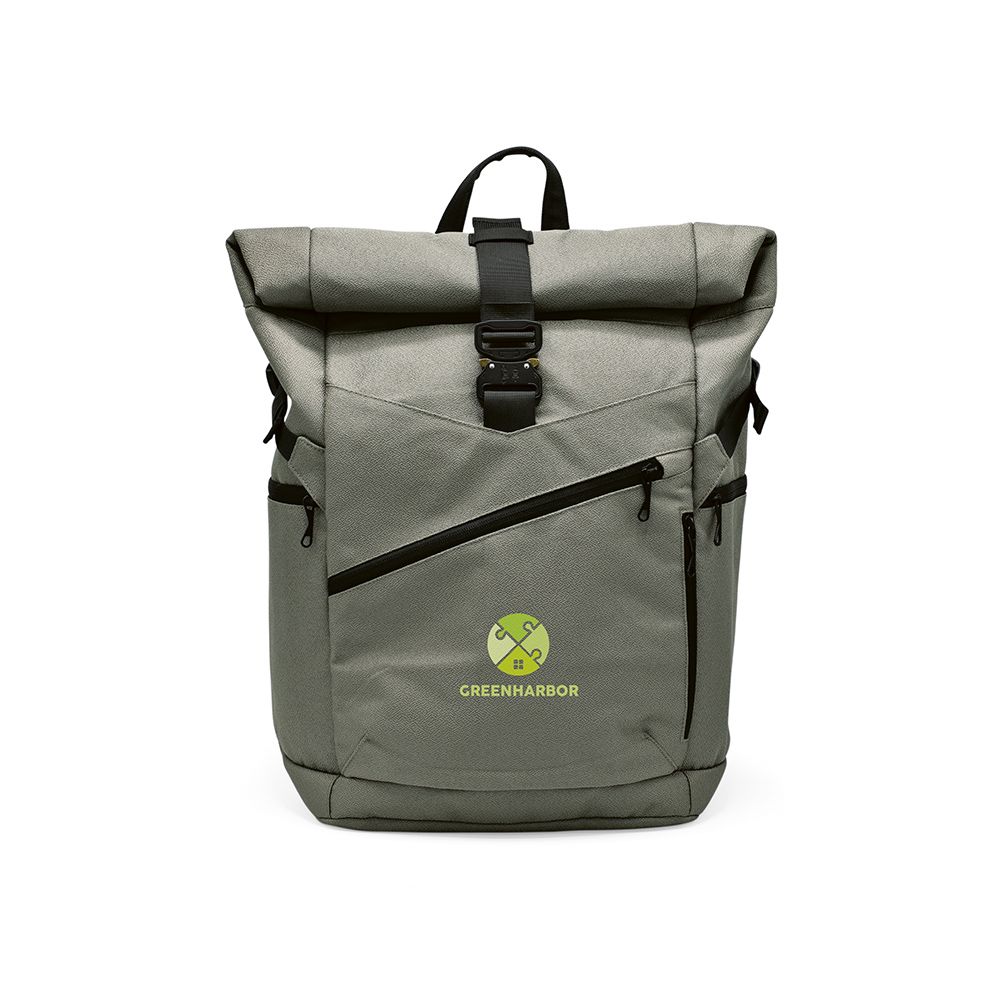 Picture of Coloma Backpack 28L rPET. Roll top closure. Fits 17" laptop