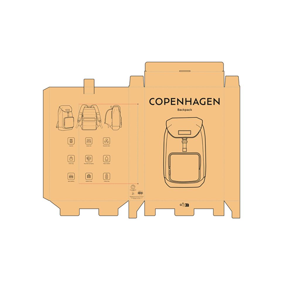 Picture of Copenhagen Backpack 20L rCotton. Fits 15.6" Laptop