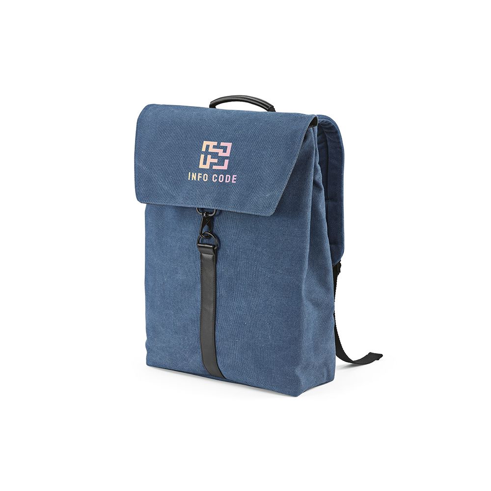 Picture of Prague Backpack 25L rCotton. Hook closure. Fits 17" laptop