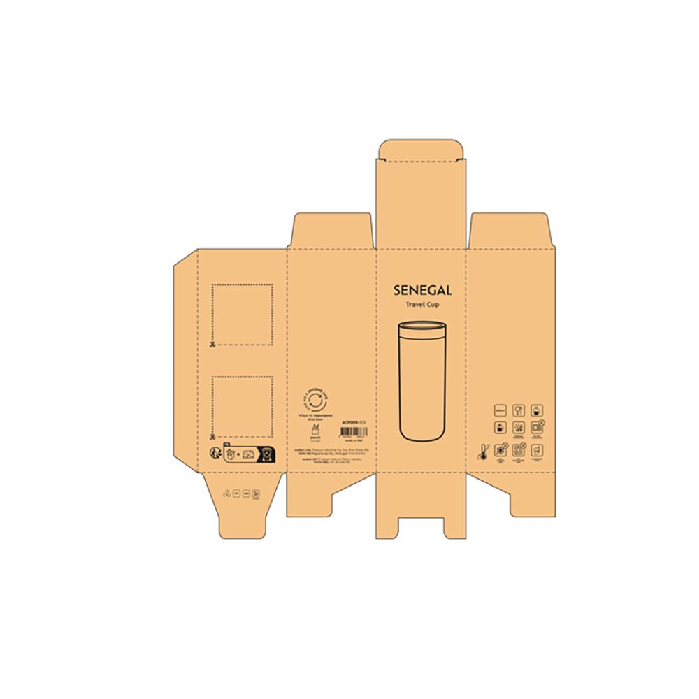 Picture of Senegal Travel Cup rSS 400ml. Double wall and 360º push lid